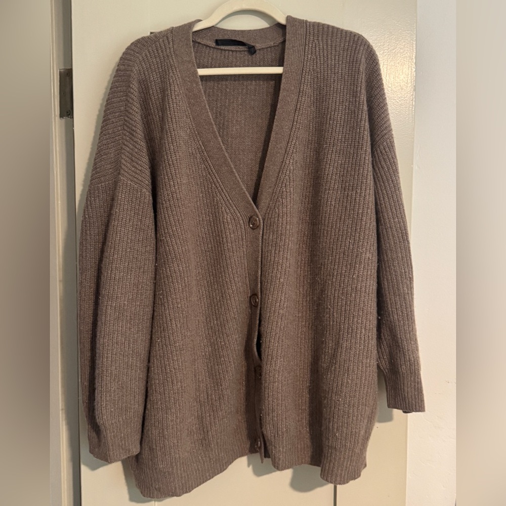 Jenni Kayne Cashmere Cocoon Cardigan - Undyed Stone - Picture 4 of 4